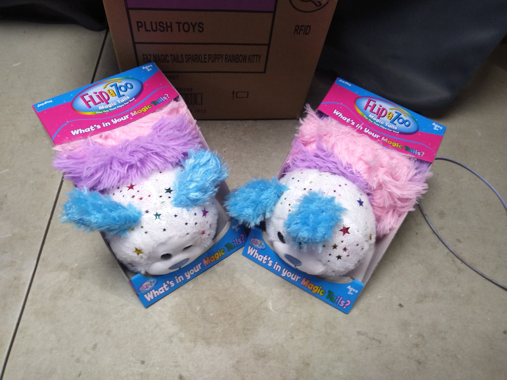 Magic Tails Lot of 2 Rainbow Kitty /Sparkle Puppy