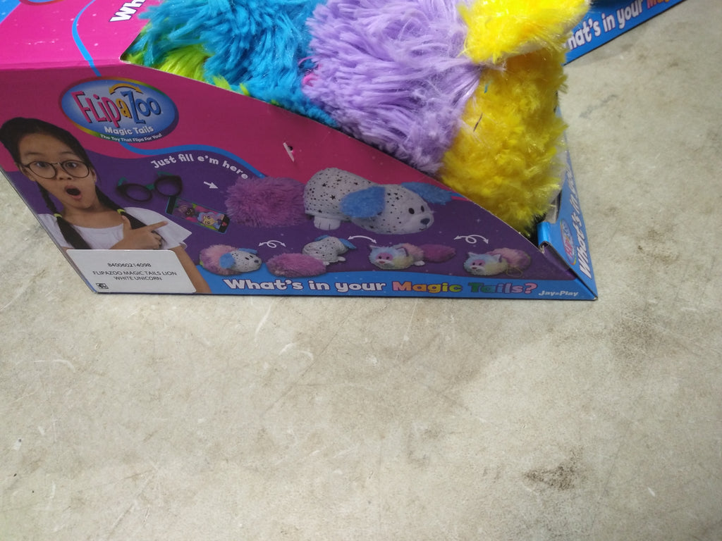 Magic Tails Lot of 2 Yellow Lion / White Unicorn