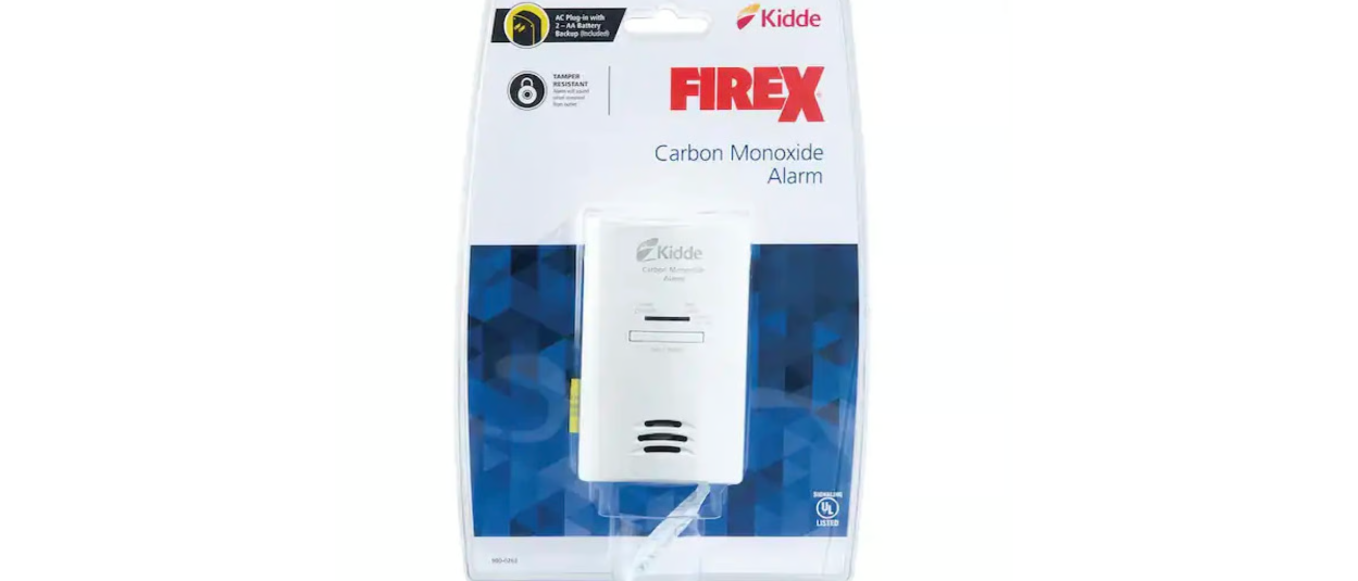Carbon Monoxide Alarm AC Plug-In With Battery Back Up FireX kiddie lot of 10