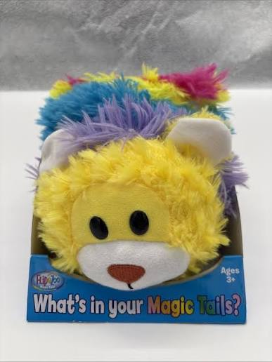 Magic Tails Lot of 2 Yellow Lion / White Unicorn